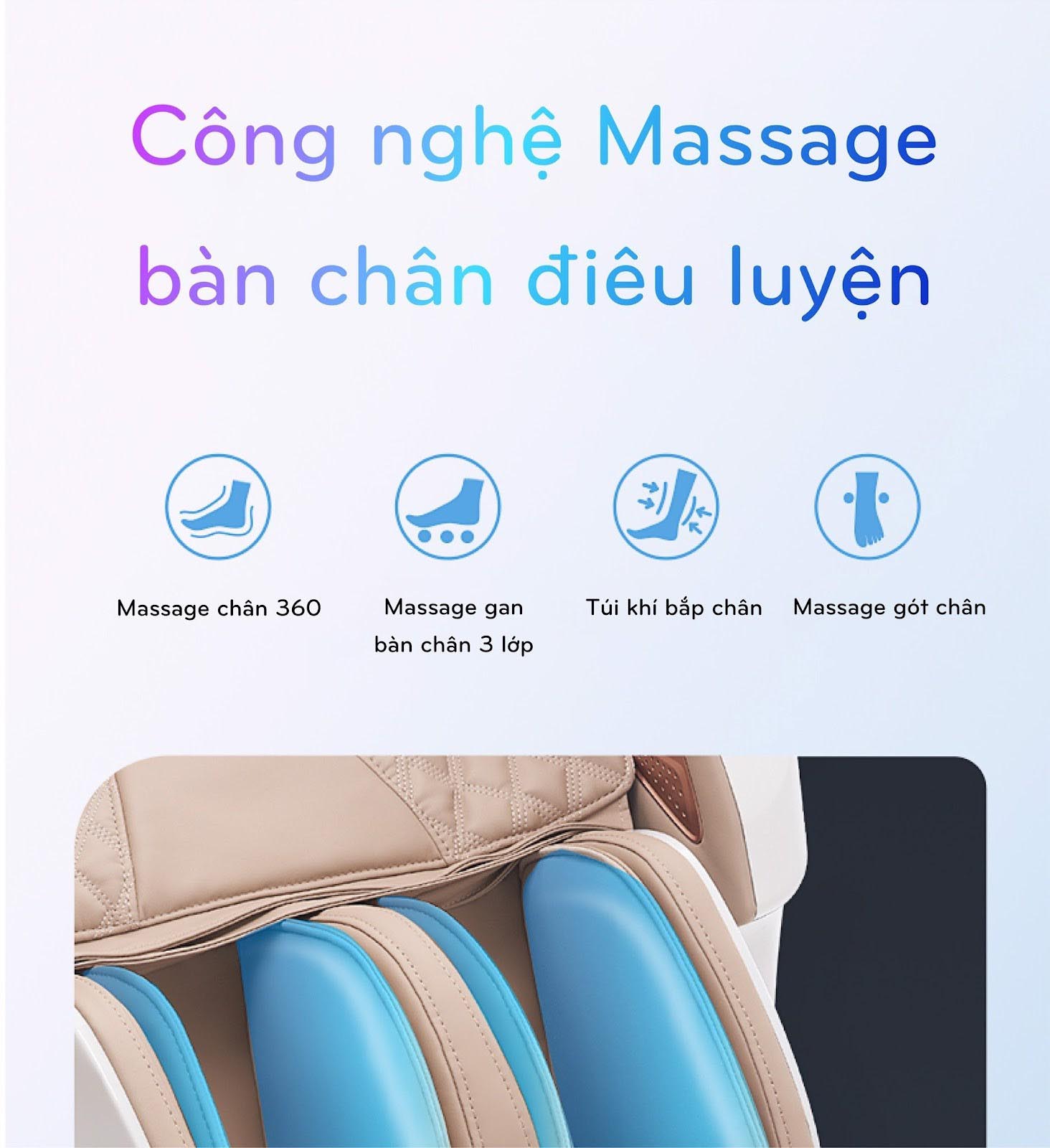 Massage chân ghế massage OKINAWA APOLLO S 911