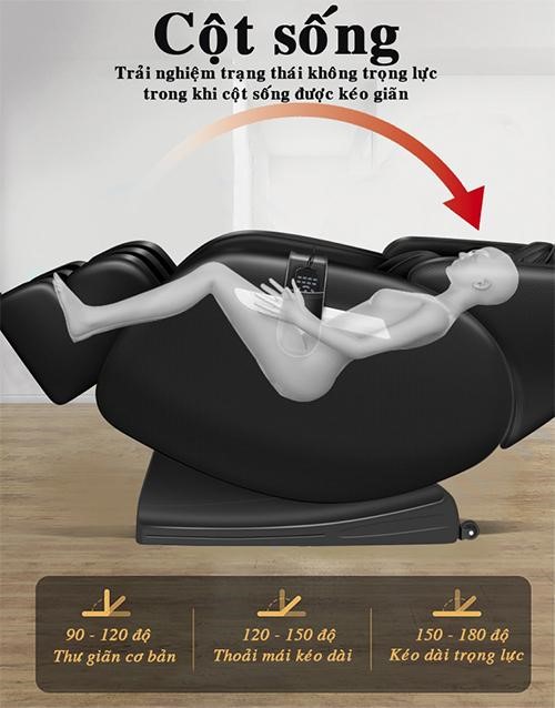 Chế độ không trọng lực ghế massage OKINAWA NO 700