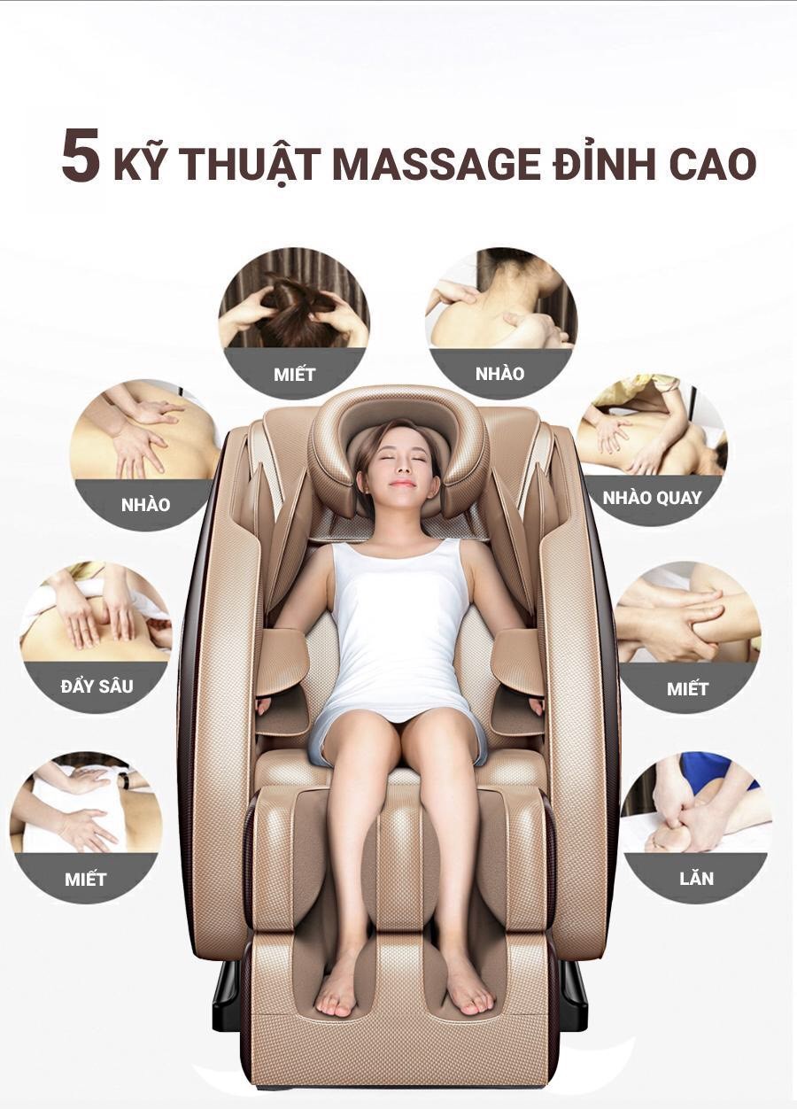 5 kỹ thuật massage ghế massage OKINAWA OS 100