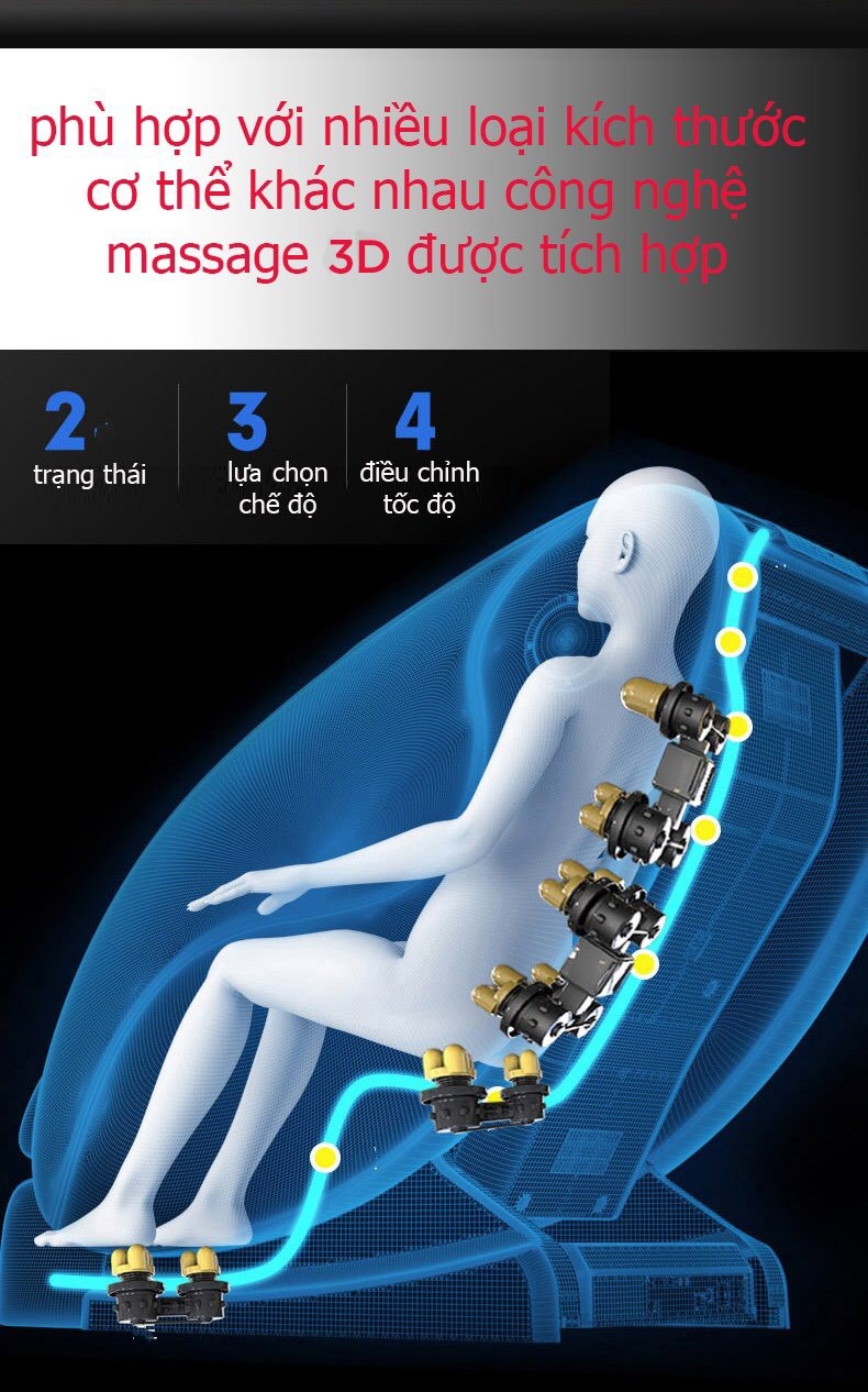 Massage 3D ghế massage OKINAWA NO 1200