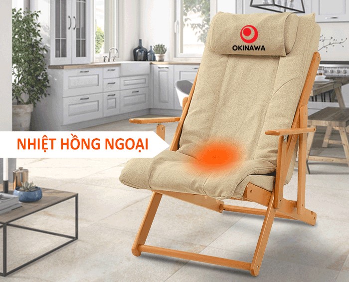 Nhiệt hồng ngoại ghế massage mini Okinawa JS-99 3D