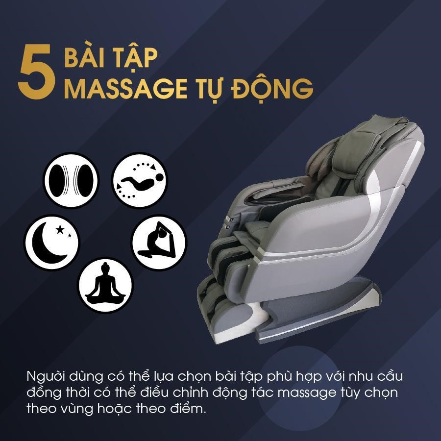 5 bài tập massage ghế massage OKINAWA JS 200
