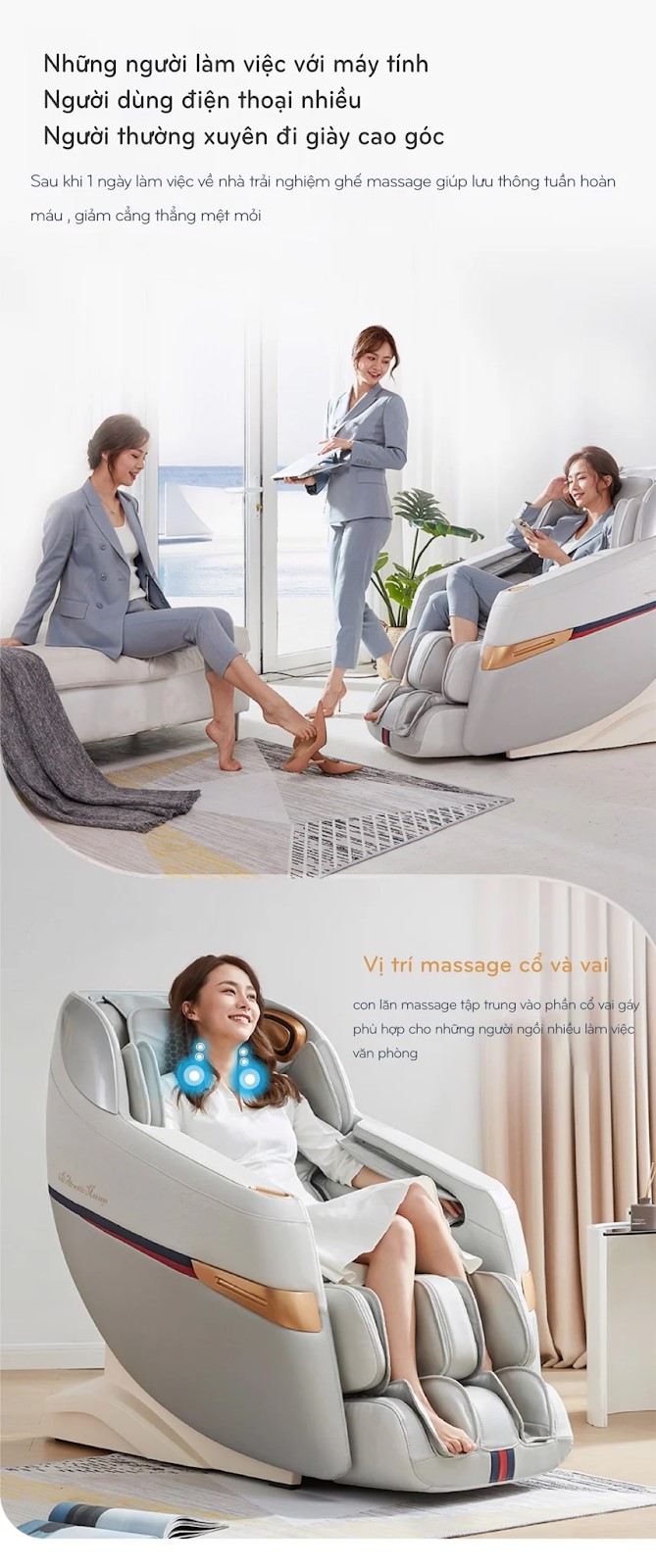 Đối tượng sử dụng ghế massage OKINAWA OS - 4500