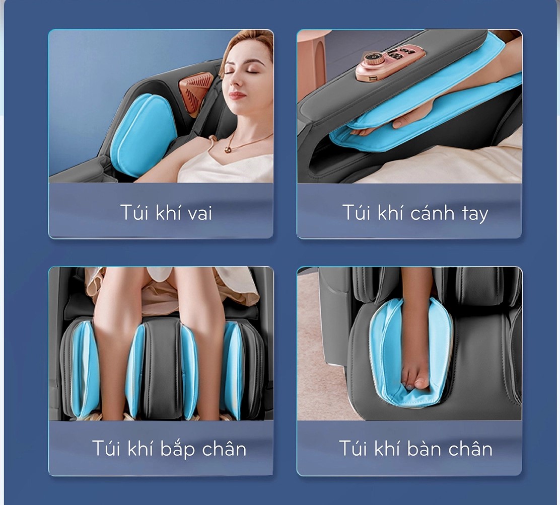 Các túi khí bộ phận ghế massage OKINAWA OS - 855