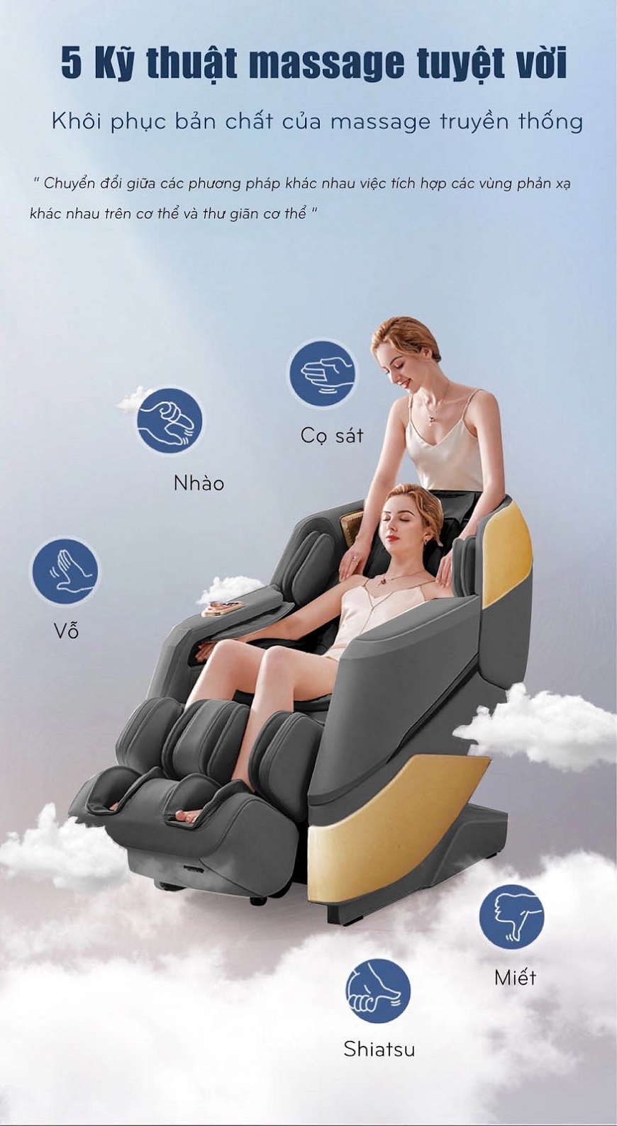 Kỹ thuật ghế massage OKINAWA OS - 855