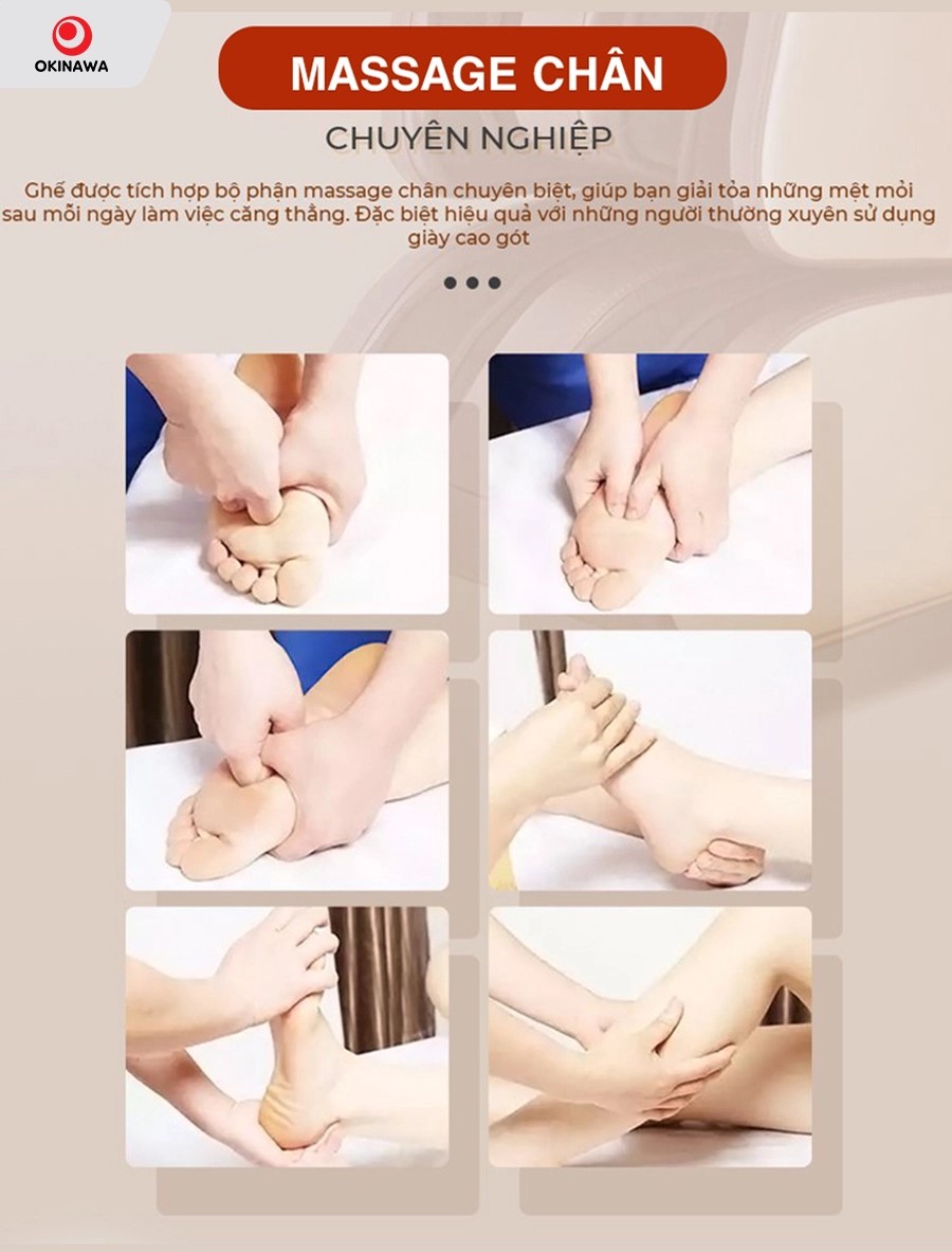 Massage chân ghế massage OKINAWA OS - 202