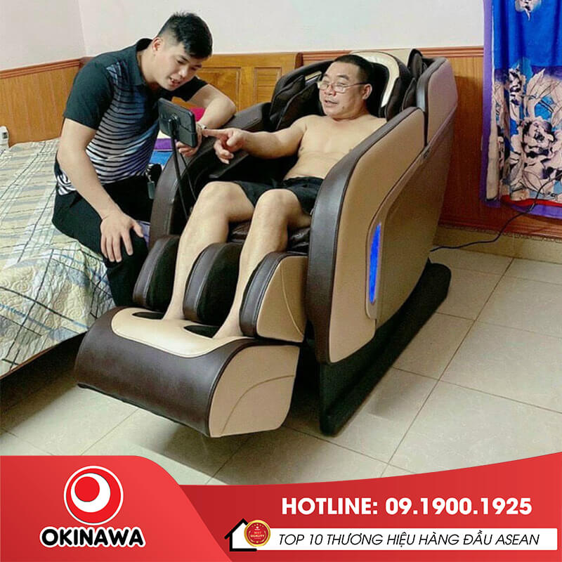 Hướng dẫn khách hàng sử dụng ghế massage Okinawa OS-555