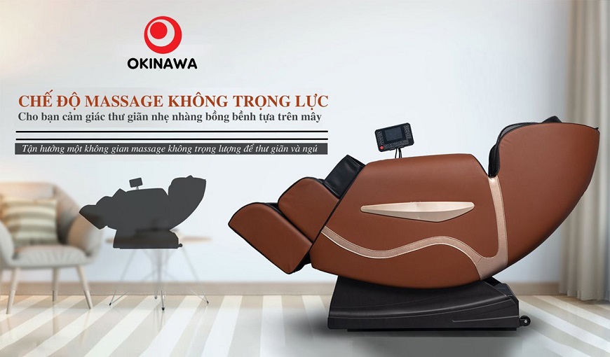 Chế độ không trọng lực ghế massage OKINAWA OS - 206